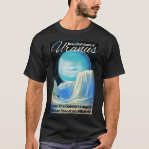T-shirt Art de l'espace rétro Uranus