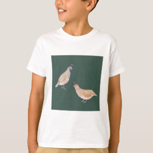 T-shirt art de l'espèce d'oiseau Colin de Californie