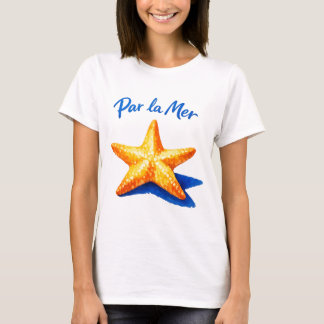 T-shirt Art de l'étoile de mer aquarelle côtière 'Par La M