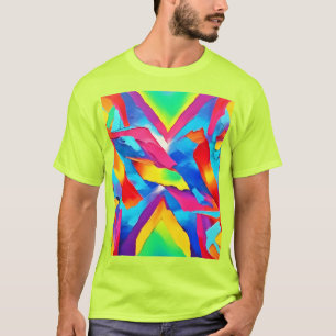 T-shirt Art de l'expressionnisme Abstrait coloré
