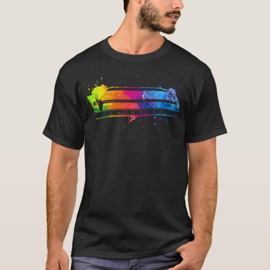 T-shirt Art de l'harmonica pour orchestre Harmonica (Devant)