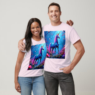 T-shirt Art de licorne de fantasy mystique