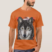 T-shirt Art de loup (Devant)