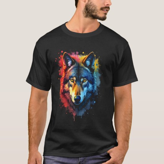 T-shirt Art de loup (Devant)