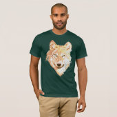 T-shirt Art de loup solitaire (Devant entier)