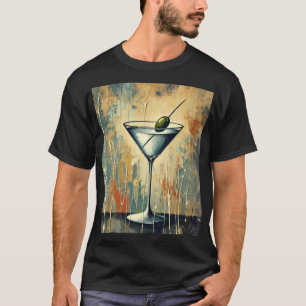 T-shirt Art de Martini en techniques mixtes du milieu du s