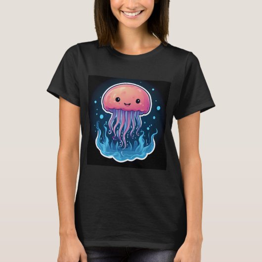 T-shirt Art de méduse (Devant)