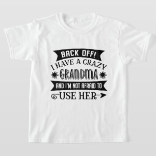 T-shirt Art de mot de grand-mère folle drôle unisexe