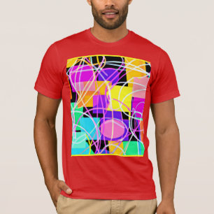 T-shirt Art de motifs néon uniques et colorés