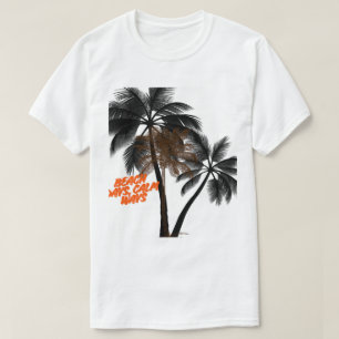 T-shirt Art de motivation avec palmier – Entièrement perso