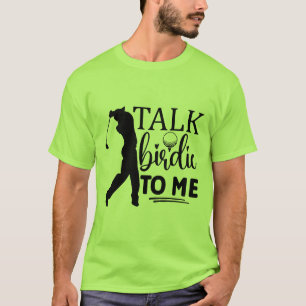 T-shirt Art de mots de birdie de golf drôle