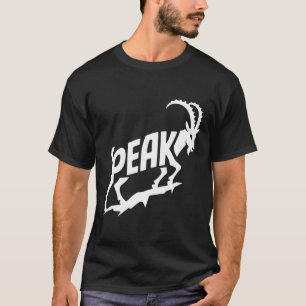 T-shirt Art de mots de chèvre de montagne de pointe – Rand
