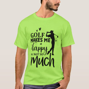 T-shirt Art de mots de sarcasme de golf drôle