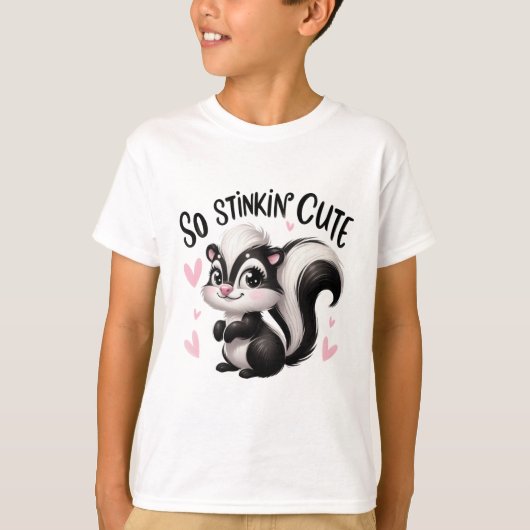 T-shirt Art de mouffette si mignon (Devant)