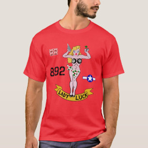 T-shirt Art de nez de Madame Luck WWII