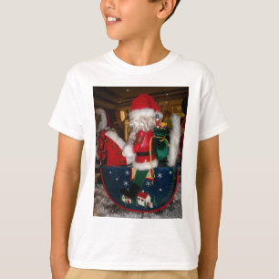 T-shirt Art de Noël du Père Noël Décoré