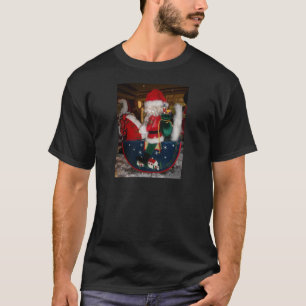 T-shirt Art de Noël du Père Noël Décoré
