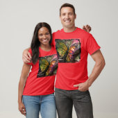 T-shirt Art de papillon (Unisexe)