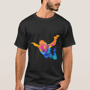 T-shirt Art de parachutisme Parachutiste Skydiver Jumprt P