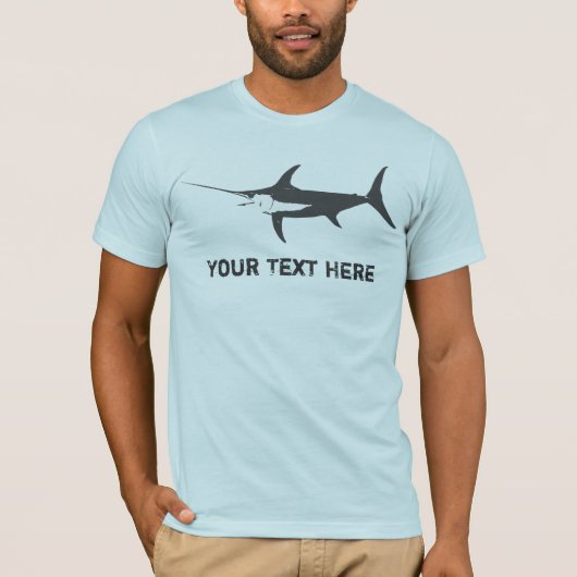 T-shirt Art de pêche d'espadons (Devant)