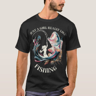 T-shirt Art de pêche vibrant La prise du jour Passion de