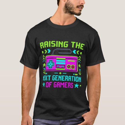 T-shirt Art de pixel rétro 8 bits (Devant)
