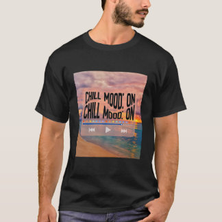 T-shirt Art de plage rétro sur l'humeur chill