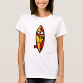 T-shirt Art de planche de surf expressionniste abstrait – (Devant)