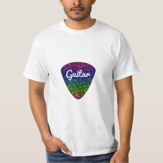 T-shirt Art de plectre de guitare d'étincelle