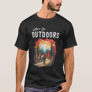 T-shirt Art de Plein Air Randonnée Montagne Aventure Natur