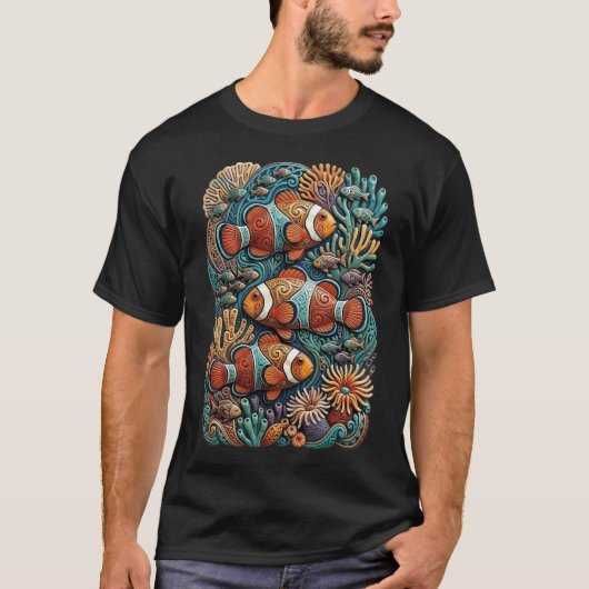T-SHIRT ART DE POISSON (Devant)