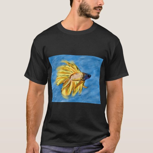 T-shirt Art de poisson Betta (Devant)