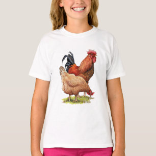 T-shirt Art de poulet et de coq, volaille, animaux de ferm
