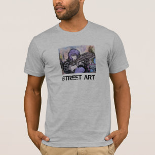 T-shirt Art de rue de bande dessinée de Las Palmas