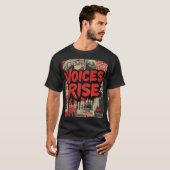 T-shirt Art de rue de protestation (Devant entier)