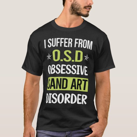 T-shirt Art de sable d'amour obsessionnel (Devant)