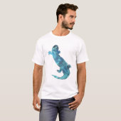 T-shirt Art de salamandre de Hellbender (Devant entier)