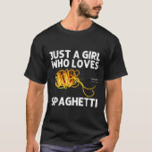 T-shirt Art de spaghetti cool pour filles femmes nourritur (Devant)