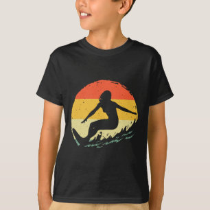 T-shirt Art de surf pour femmes filles plage surfeur hawaï