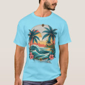 T-shirt Art de tatouage tropical - Sailor Jerry Design ins (Devant)
