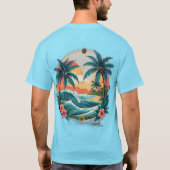 T-shirt Art de tatouage tropical - Sailor Jerry Design ins (Dos)