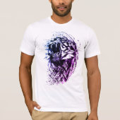 T-shirt Art de tigre (Devant)
