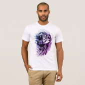 T-shirt Art de tigre (Devant entier)