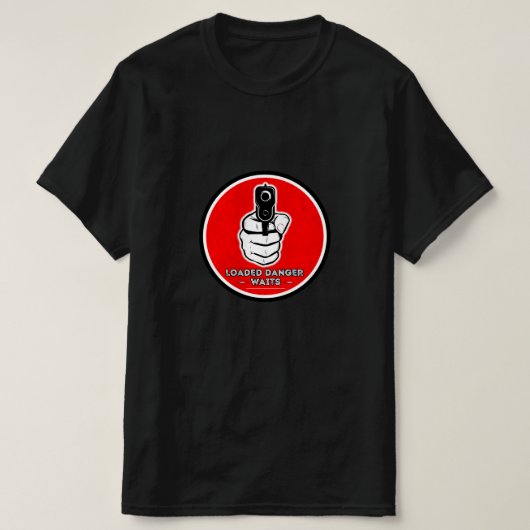 T-shirt Art de tir d'armes à feu (Design devant)