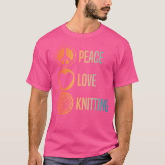 T-shirt Art de tricot drôle pour femmes hommes amateur de