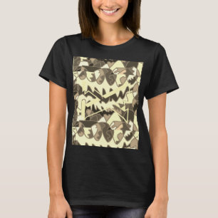 T-SHIRT ART DE TYPE AUTOCHTONE AFRICAIN ABSTRAIT