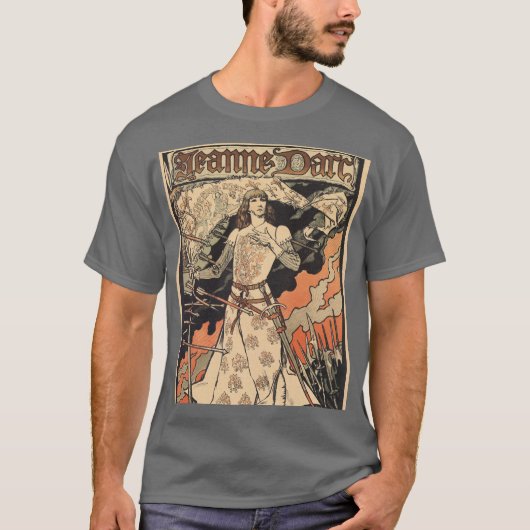 T-shirt Art déco d'Alphonse Mucha (Devant)