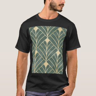 T-shirt Art déco d'or : Style Luxueux et sans couture