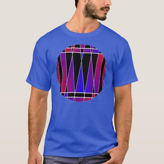 T-shirt Art déco "fracturé" par Kenneth Yoncich (Devant)