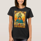 T-shirt Art déco Saraswati (Devant)
